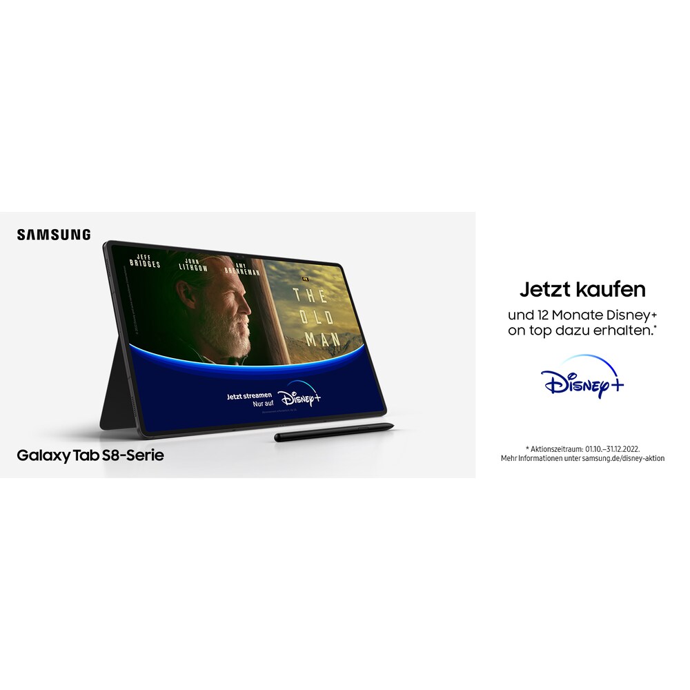 Samsung GALAXY Tab S8+ X800N WiFi 256GB graphite Android 12.0 Tablet