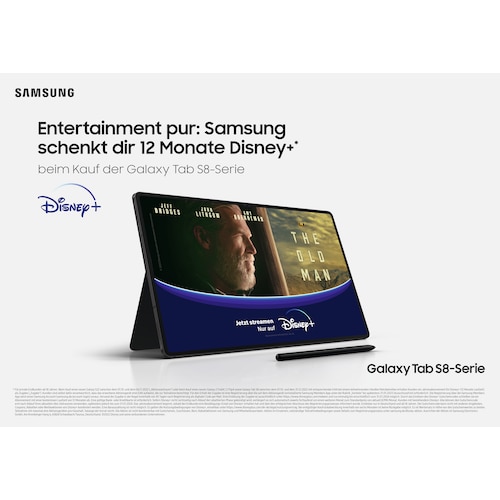 Samsung GALAXY Tab S8+ X800N WiFi 256GB silver Android 12.0 Tablet