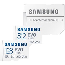 Samsung Evo Plus microSDXC Speicherkarte (2021) 128 GB / 512 GB