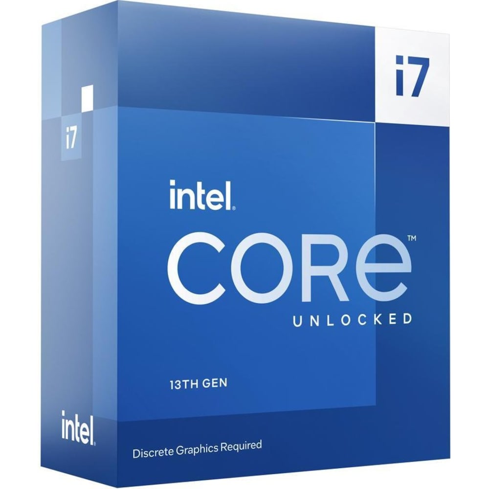INTEL Core i7-13700KF 3,4 GHz 8+8 Kerne 30MB Cache Sockel 1700 Boxed o. Lüfter