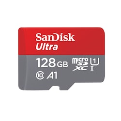 SanDisk Ultra 128 GB microSDXC Speicherkarte Kit (2022) bis 140 MB/s C10, U1, A1