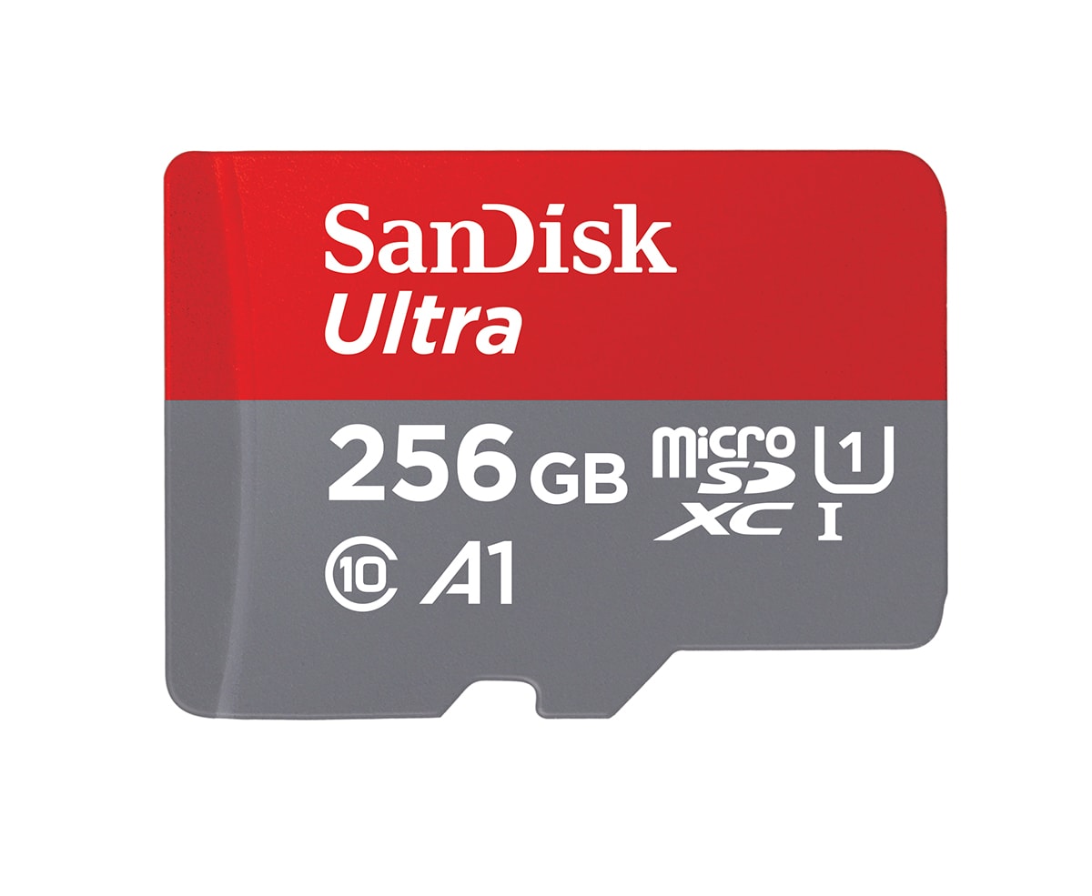 SanDisk Ultra 256 GB microSDXC Speicherkarte Kit (2022) bis 150 MB/s C10, U1, A1