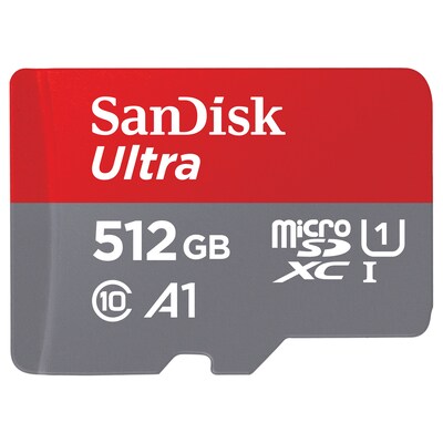 Micro SD günstig Kaufen-SanDisk Ultra 512 GB microSDXC Speicherkarte Kit (2022) bis 150 MB/s C10, U1, A1. SanDisk Ultra 512 GB microSDXC Speicherkarte Kit (2022) bis 150 MB/s C10, U1, A1 <![CDATA[• Speichertyp: SDXC (UHS-I) inklusive SD-Adapter • Speicherkapazität: 512 GB 