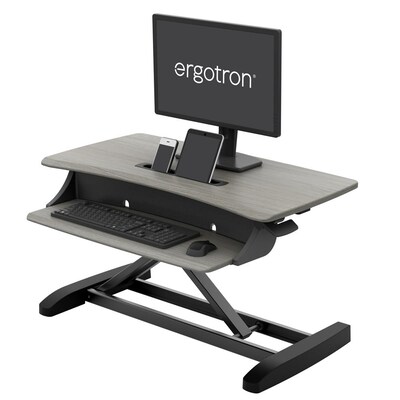 kl 5  günstig Kaufen-Ergotron WorkFit-Z Ergonomischer Schreibtischaufsatz klein grau 33-458-917. Ergotron WorkFit-Z Ergonomischer Schreibtischaufsatz klein grau 33-458-917 <![CDATA[• Sitz-Steh-Schreibtisch-Arbeitsplatz • Eine Tischplatte wird schnell zu einem gesunden Sit