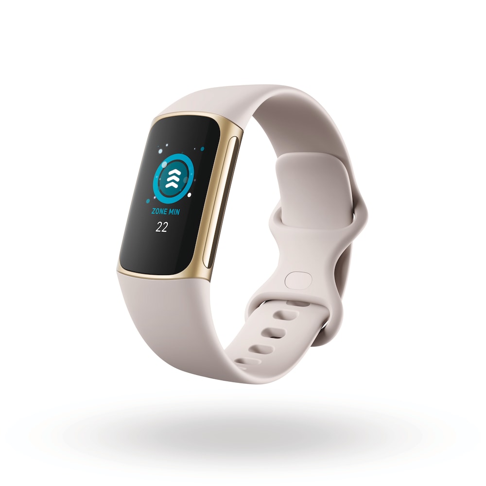 Fitbit Charge 5 Fitness-Tracker Weiß/Gold