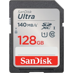 SanDisk Ultra 128 GB SDXC Speicherkarte (2022) bis 140 MB/s, C10, U1