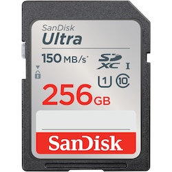 SanDisk Ultra 256 GB SDXC Speicherkarte (2022) bis 150 MB/s, C10, U1