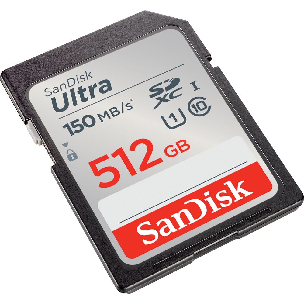 C10 Digital Series Memoria SDXC 512GB SD-Karte UHS-I Memory SD-Karte Max 150MB/S Geschwindigkeit U1 512GB SD Karte kompatibel für Computer/Kamera etc. 4K UHD 