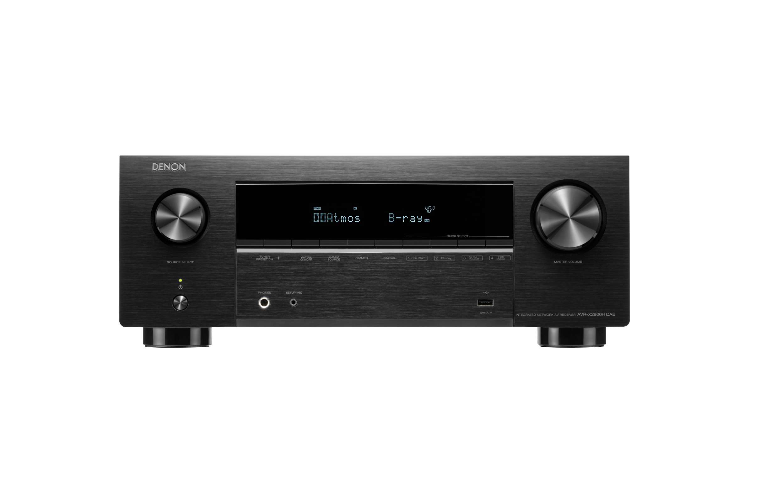 *Denon AVR-X2800H 7.2 AV Receiver Schwarz 8K Dolby Atmos WLAN HEOS Alexa