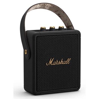 WE ARE günstig Kaufen-Marshall Stockwell II Tragbarer Bluetooth Lautsprecher black&brass. Marshall Stockwell II Tragbarer Bluetooth Lautsprecher black&brass <![CDATA[• Portabler Bluetooth Lautsprecher mit Tragegurt • Multidirektionaler Sound • bis zu 20 Stunden L