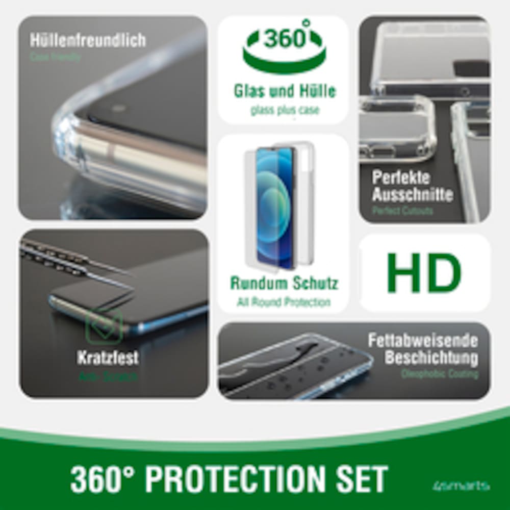 4Smarts 360° Protection Set X-Pro Clear für iPhone 14 Plus