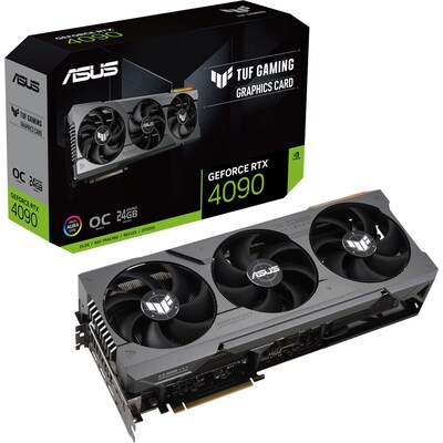 Image of ASUS TUF GeForce RTX 4090 OC Gaming Grafikkarte, 24GB GDDR6X, 2xHDMI, 3xDP