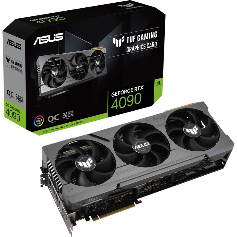 ASUS TUF GeForce RTX 4090 OC Gaming Grafikkarte, 24GB GDDR6X, 2xHDMI, 3xDP