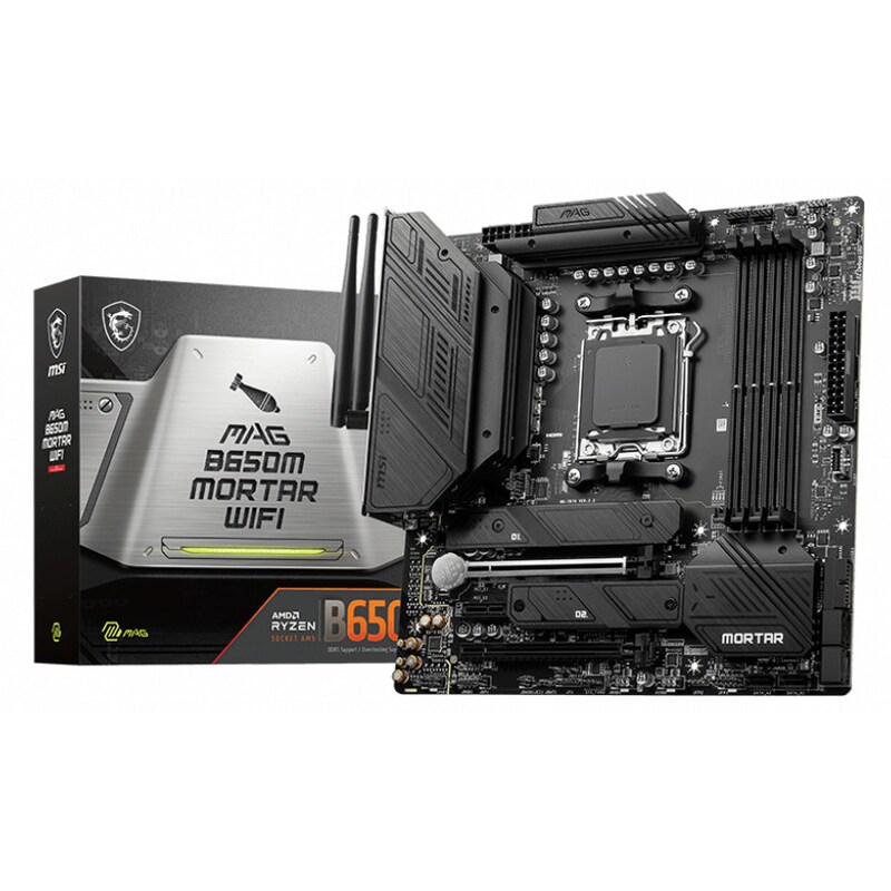 MSI MAG B650M MORTAR WIFI mATX Mainboard Sockel AM5 HDMI/DP/USB-C/WIFI/BT