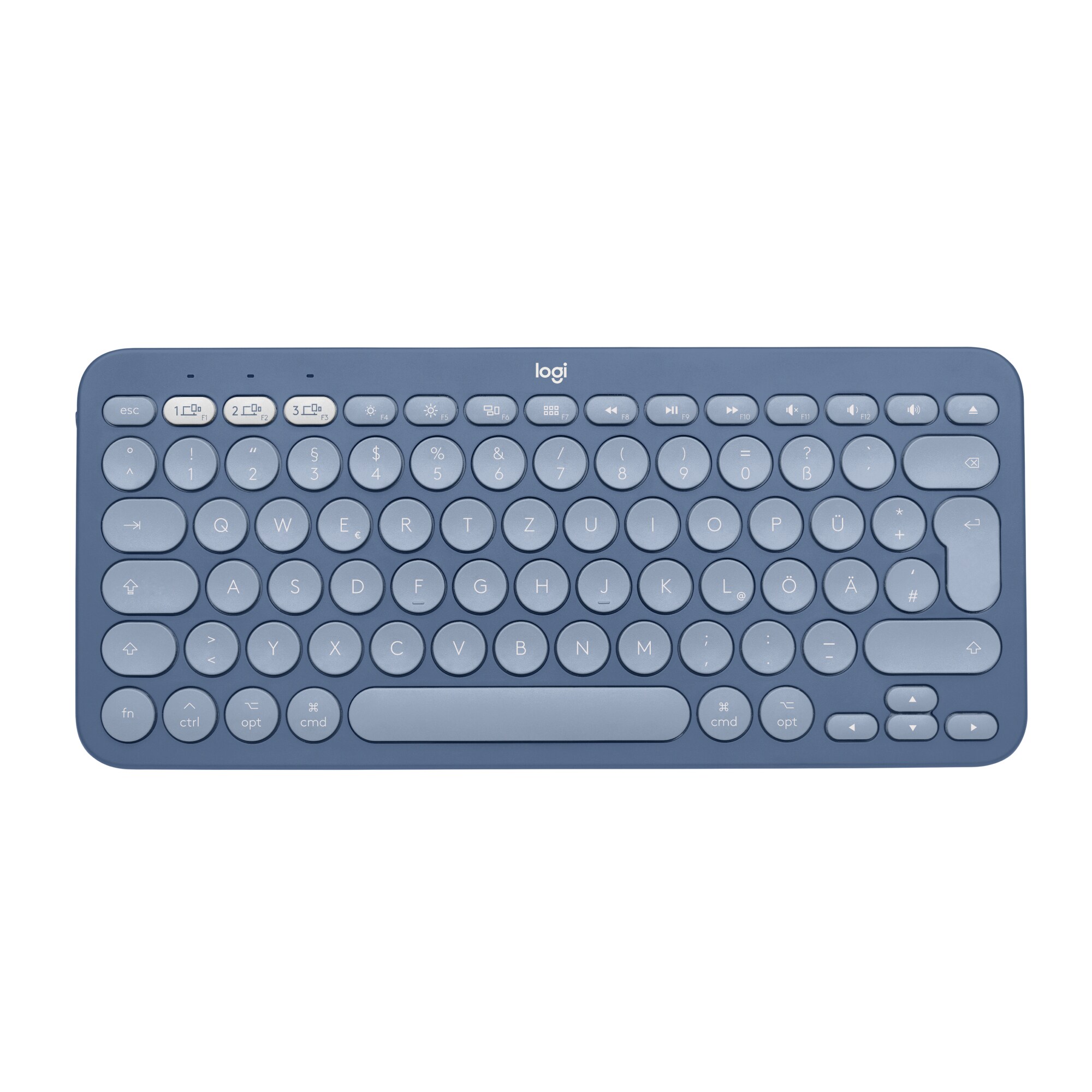 Logitech K380 f&uuml;r Mac Kabellose Tastatur blau