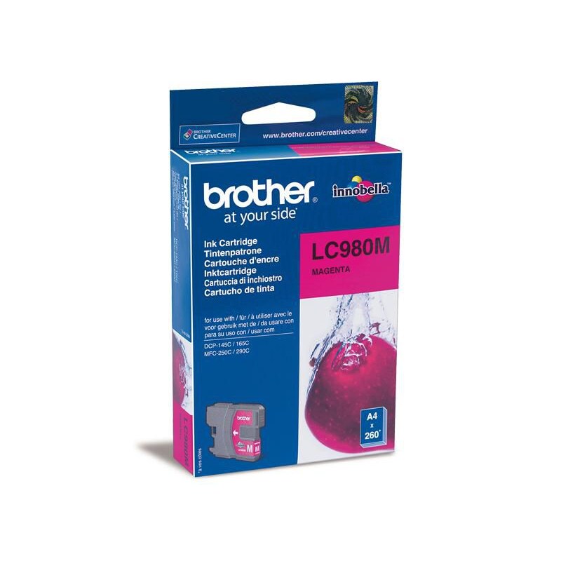 Brother Druckerpatrone Magenta Lc980m