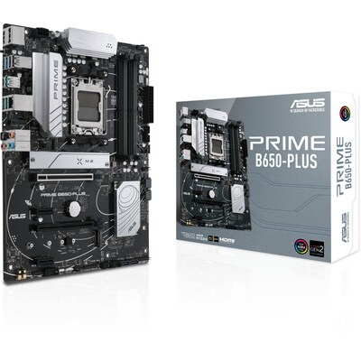 HDMI 3 günstig Kaufen-ASUS PRIME B650-PLUS ATX Mainboard Sockel AM5 M.2/USB3.2 Typ C/HDMI/DP. ASUS PRIME B650-PLUS ATX Mainboard Sockel AM5 M.2/USB3.2 Typ C/HDMI/DP <![CDATA[• ATX Mainboard mit Sockel AMD AM5 für AMD RYZEN 7000 Serie-CPU • AMD B650-Chipsatz, PCIe 4.0, Rad