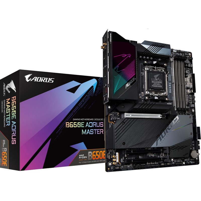 GIGABYTE B650E AORUS MASTER ATX Mainboard Sockel AM5 HDMI/USB-C/M.2/WIFI6E