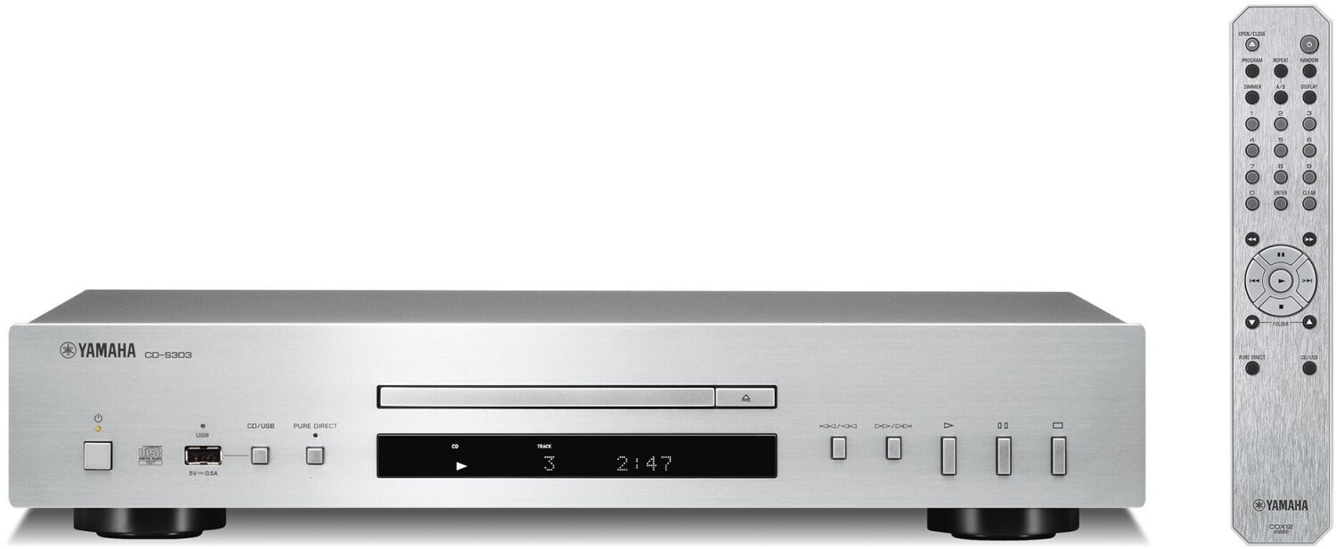 Yamaha CD-S303 CD-Player silber