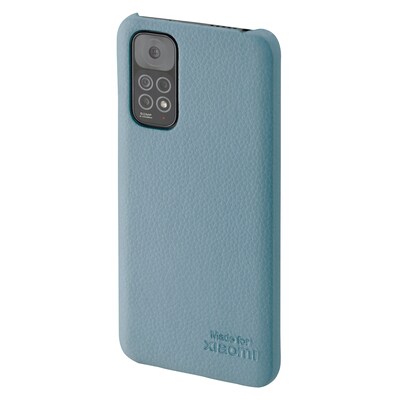 MiKE GALELi XIAOMI Lenny Echtleder Backcover für Xiaomi Redmi Note 11/11S, Blau | 04260696571536
