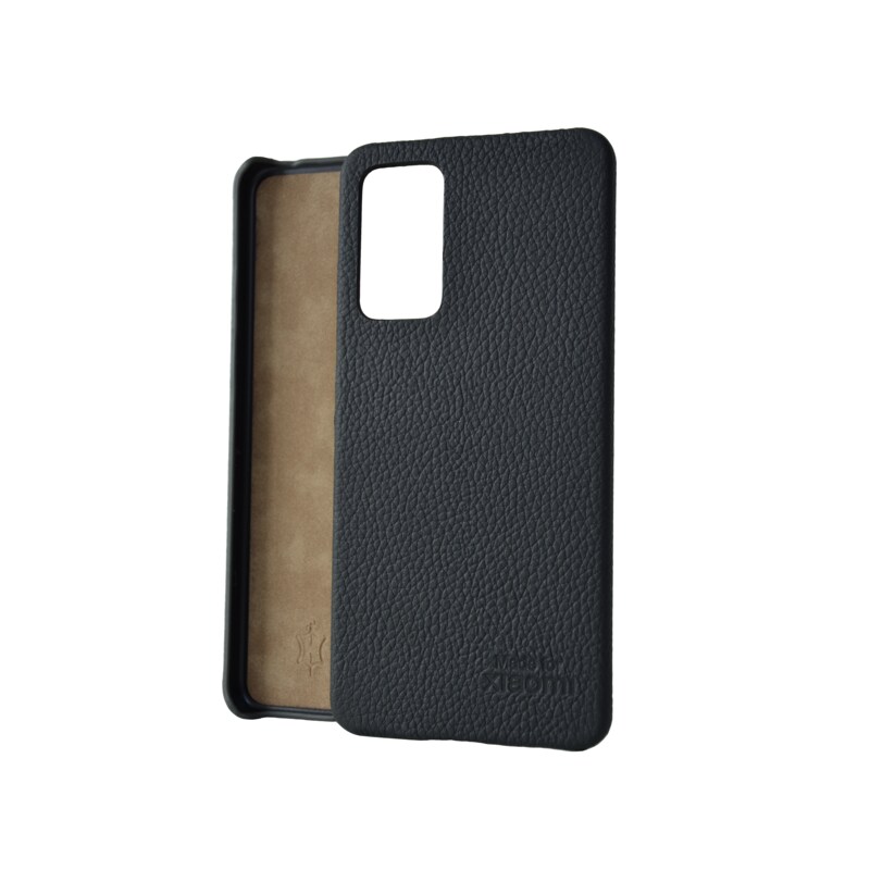 XIAOMI Lenny Echtleder Backcover für Xiaomi Redmi Note 11 Pro, Schwarz