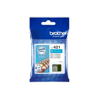 24 W günstig Kaufen-Brother LC-421C  Original Druckerpatrone Cyan. Brother LC-421C  Original Druckerpatrone Cyan <![CDATA[• Brother LC421C Tintenpatrone • Farbe: Cyan • Bis zu 200 Seiten ISO/IEC 24711 • Kompatibel mit Brother DCP-J1140DW, MFC-J1010DW, MFC-J1012DW]]>.