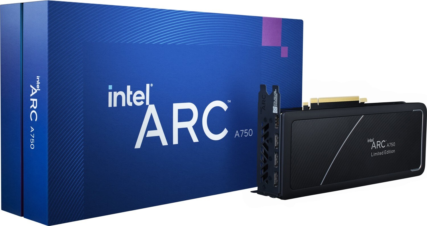 INTEL Arc A750 Limited Edition, Grafikkarte 8GB GDDR6, HDMI, 3x DP