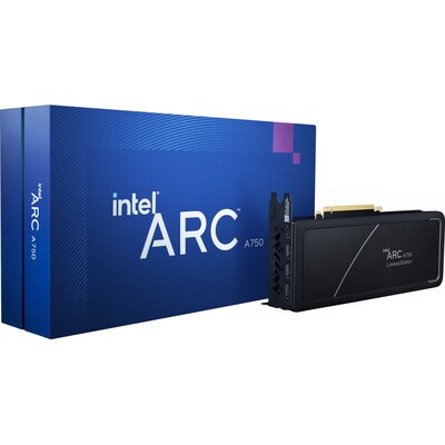 PC mit günstig Kaufen-INTEL Arc A750 Limited Edition, Grafikkarte 8GB GDDR6, HDMI, 3x DP. INTEL Arc A750 Limited Edition, Grafikkarte 8GB GDDR6, HDMI, 3x DP <![CDATA[• Intel Arc A750 Graphics, PCIe 4.0 x16 • 8GB GDDR6, 2000MHz, 16Gbps (16000MHz effektiv), 256bit, 512GB/s 