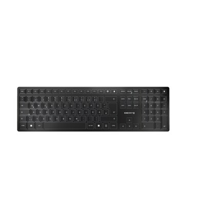 75 SE günstig Kaufen-CHERRY KW 9100 Slim kabellose Tastatur, schwarz. CHERRY KW 9100 Slim kabellose Tastatur, schwarz <![CDATA[• Nummernblock integriert • Kabellos, 2,4GHz & Bluetooth • Layout: deutsch • schwarz, 675g, 15,0 mm x 440 mm x 130 mm (H x B x T) • PC/ Not