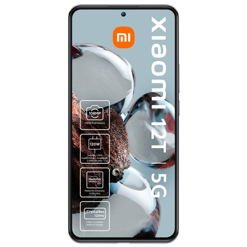 Xiaomi 12T 5G 8/256GB Dual-SIM Smartphone silver EU