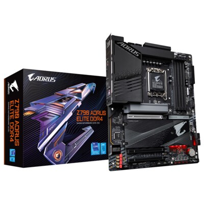 TX 3 günstig Kaufen-GIGABYTE Z790 AORUS ELITE DDR4 ATX Mainboard Sockel 1700 USB-C/HDMI. GIGABYTE Z790 AORUS ELITE DDR4 ATX Mainboard Sockel 1700 USB-C/HDMI <![CDATA[• ATX Mainboard mit Sockel Intel 1700 für Intel Core 13. Generation-CPU • Intel Z790-Chipsatz, Intel HD 