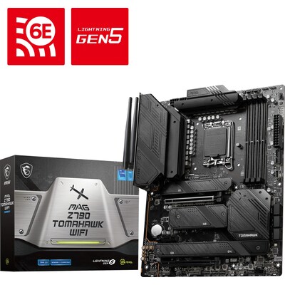 Z790 P günstig Kaufen-MSI MAG Z790 TOMAHAWK WIFI ATX Mainboard Sockel 1700 M.2/WIFI/BT/DP/HDMI/USB-C. MSI MAG Z790 TOMAHAWK WIFI ATX Mainboard Sockel 1700 M.2/WIFI/BT/DP/HDMI/USB-C <![CDATA[• ATX Mainboard mit Sockel Intel 1700 für Intel Core 13. Generation-CPU • Intel Z7