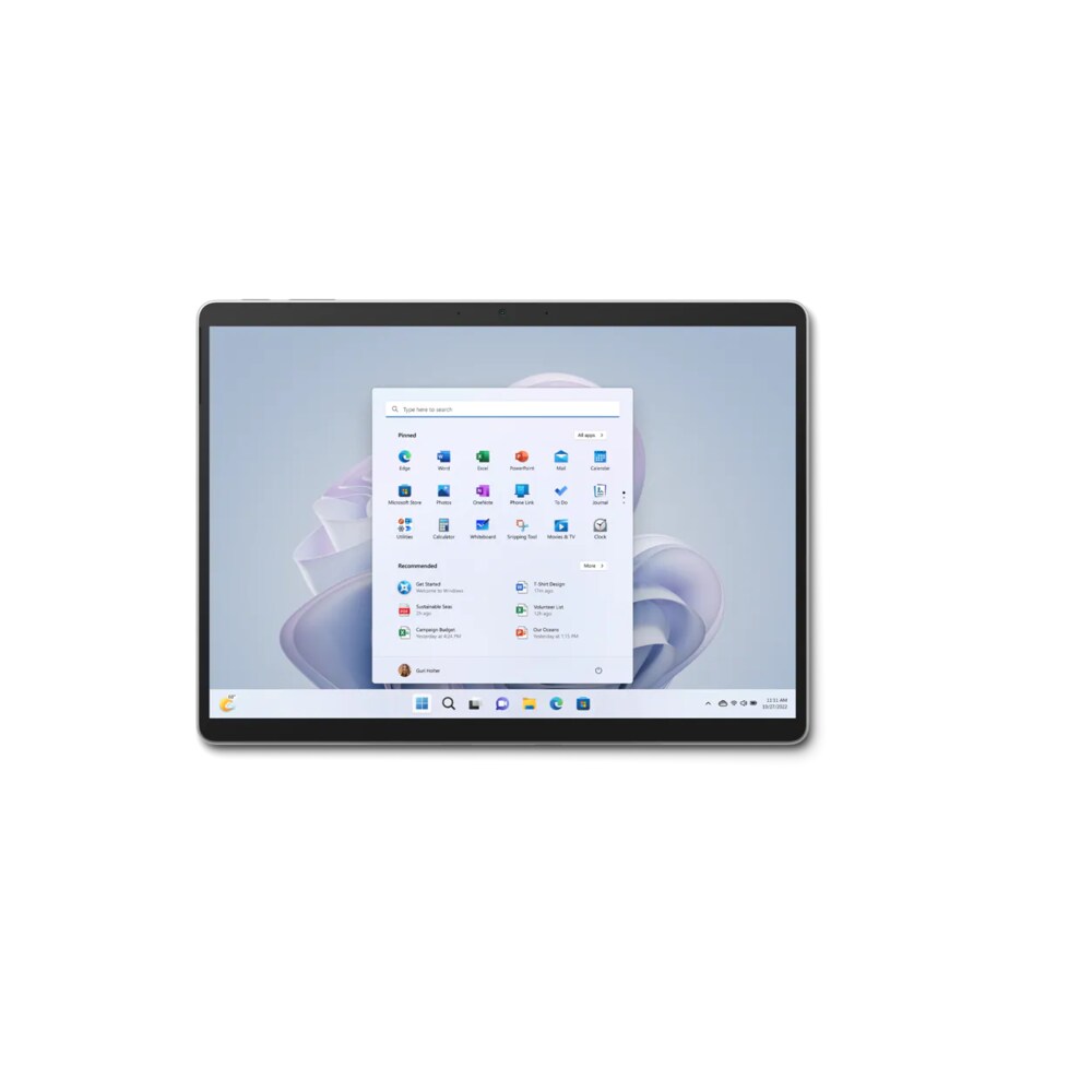 Surface Pro 9 QCB-00004 Platin i5 8GB/128GB SSD 13" 2in1 W11 + KB Grün