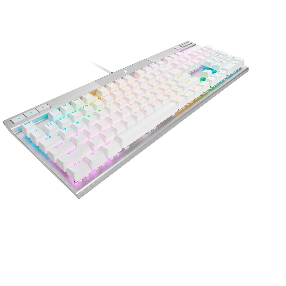 CORSAIR K70 PRO RGB Optisch-mechanische Kabelgebundene Gaming Tastatur weiß
