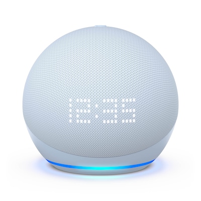 mit Bluetooth günstig Kaufen-Amazon Echo Dot (5. Gen.) smarter Lautsprecher mit Uhr und Alexa Blaugrau. Amazon Echo Dot (5. Gen.) smarter Lautsprecher mit Uhr und Alexa Blaugrau <![CDATA[• Stets bereit – Alexa kann Witze erzählen & Musik abspielen • Kann über Bluetooth verbun