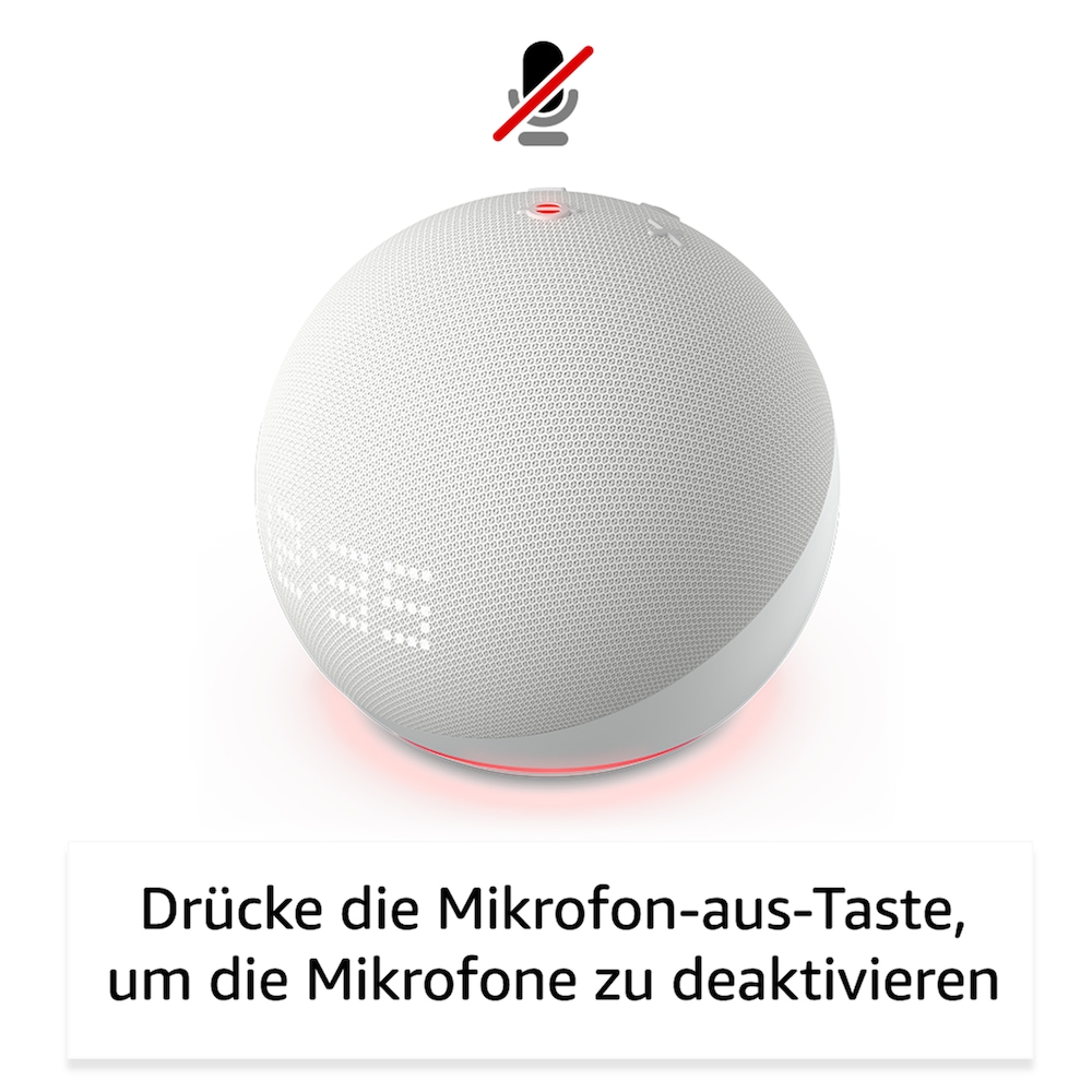 Amazon Echo Dot (5. Gen.) smarter Lautsprecher mit Uhr und Alexa Blaugrau