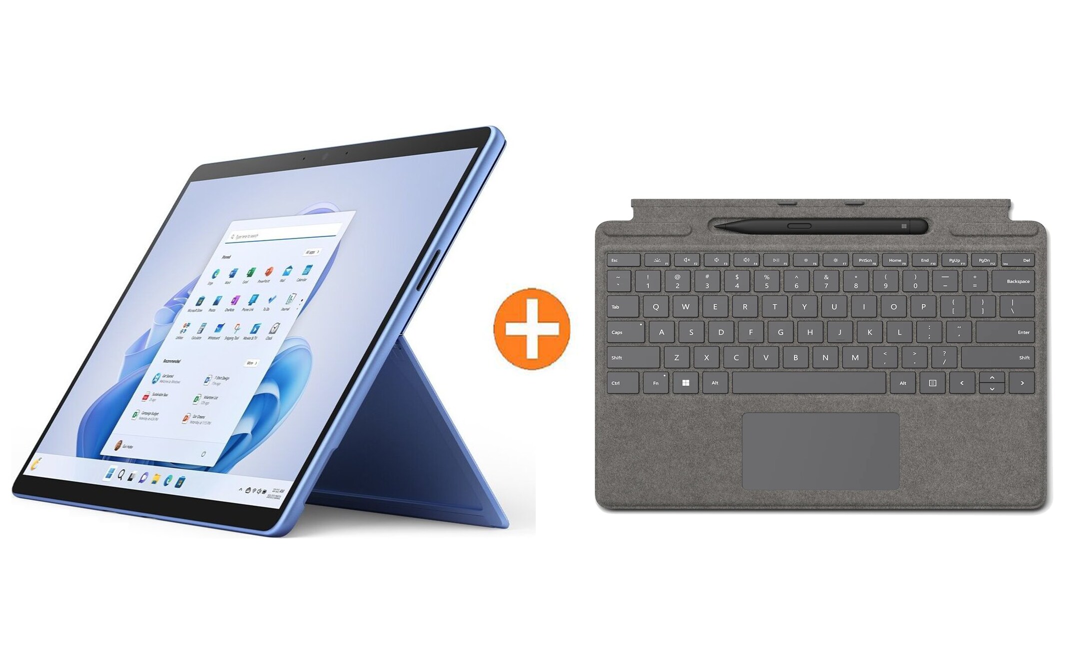 Surface Pro 9 Evo QI9-00038 Saphir i5 16GB/256GB SSD 13&quot; 2in1 W11 + KB Platin