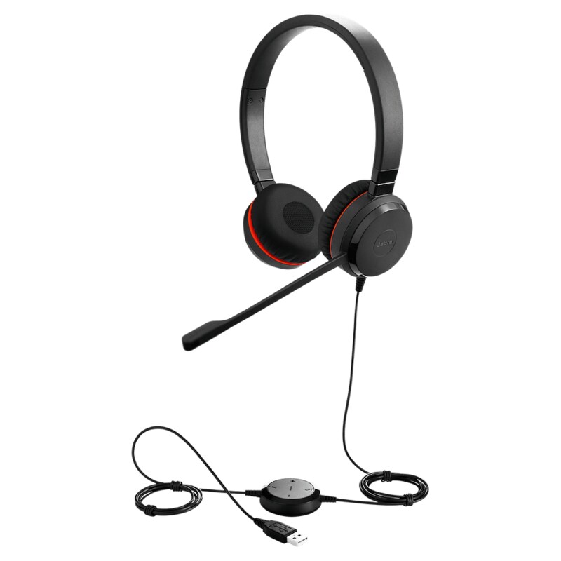 Jabra Evolve 20 UC Stereo Special Edidition USB Headset schwarz USB-A