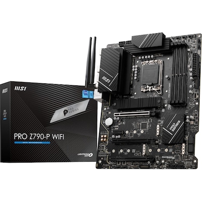 BT 2 günstig Kaufen-MSI PRO Z790-P WIFI ATX Mainboard Sockel 1700 WIFI/BT/M.2/LAN/HDMI/DP/USB-C. MSI PRO Z790-P WIFI ATX Mainboard Sockel 1700 WIFI/BT/M.2/LAN/HDMI/DP/USB-C <![CDATA[• ATX Mainboard mit Sockel Intel 1700 für Intel Core 13. Generation-CPU • Intel Z790-Chi