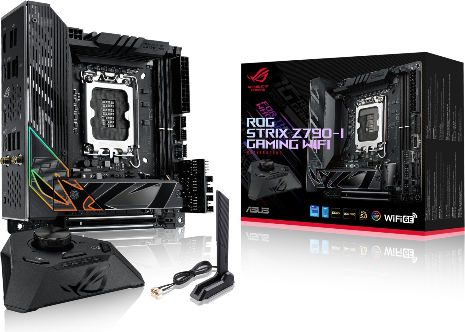 ASUS ROG STRIX Z790-I Gaming WIFI ITX Mainboard Sockel 1700 TB4/HDMI/M.2/WIFI/BT