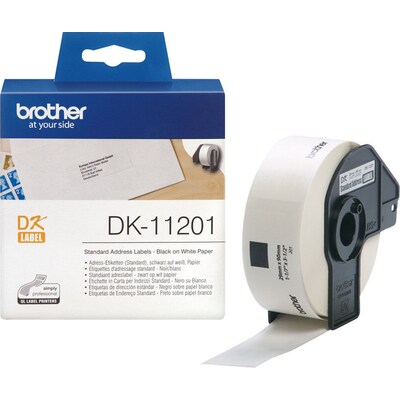 Brother DK-11201 Einzeletiketten (Papier) – 29 x 90 mm, 400 Stk./ Rolle
