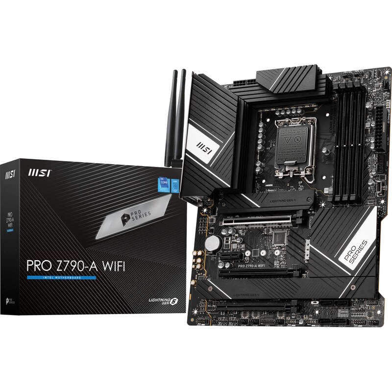 MSI PRO Z790-A WIFI ATX Mainboard Sockel 1700 WIFI/BT/M.2/LAN/HDMI/DP/USB-C