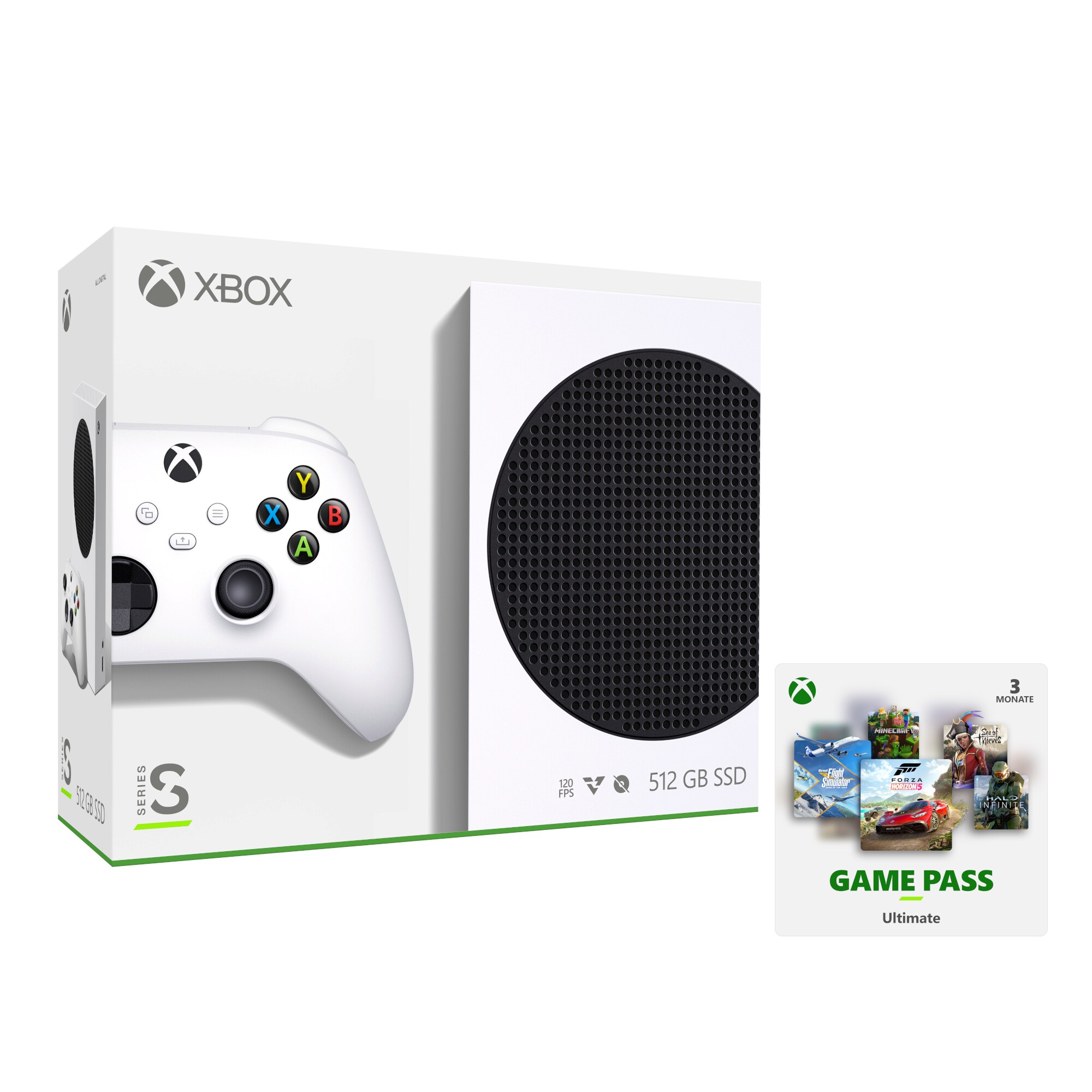 Microsoft Xbox Series S 512GB inkl. Game Pass Ultimate 3 Monate DE ++  Cyberport