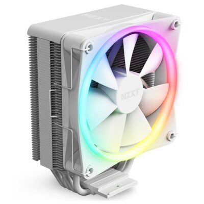 NZXT T120 RGB CPU Kühler für AMD und Intel CPU, 120 mm Lüfter, weiss