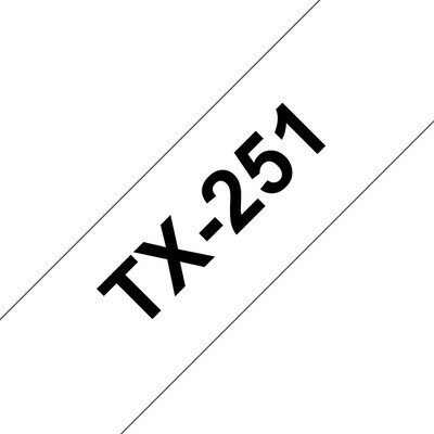 Brother  TX-251 Schriftband 24mm x 15m schwarz auf weiss | 04977766051064