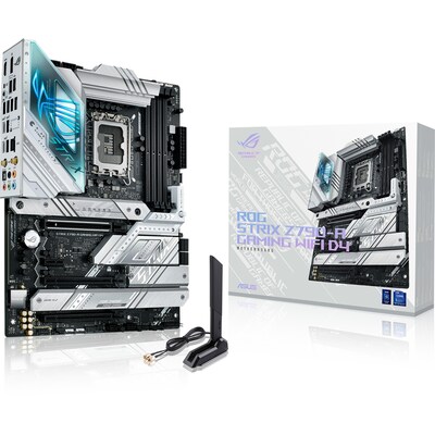 WI FI günstig Kaufen-ASUS ROG STRIX Z790-A Gaming WIFI D4 ATX Mainboard 90MB1CN0-M0EAY0. ASUS ROG STRIX Z790-A Gaming WIFI D4 ATX Mainboard 90MB1CN0-M0EAY0 <![CDATA[• ATX Mainboard mit Sockel Intel 1700 für Intel Core 13. Generation-CPU • Intel Z790-Chipsatz, Intel HD Gr