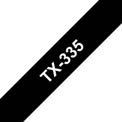 WE ARE günstig Kaufen-Brother TX-335 Schriftbandkassette 12mm x 15m weiß auf schwarz. Brother TX-335 Schriftbandkassette 12mm x 15m weiß auf schwarz <![CDATA[• Für beständige, perfekt lesbare Ergebnisse • UV-beständig und wasserfest • 12mm x 15m weiß auf sc