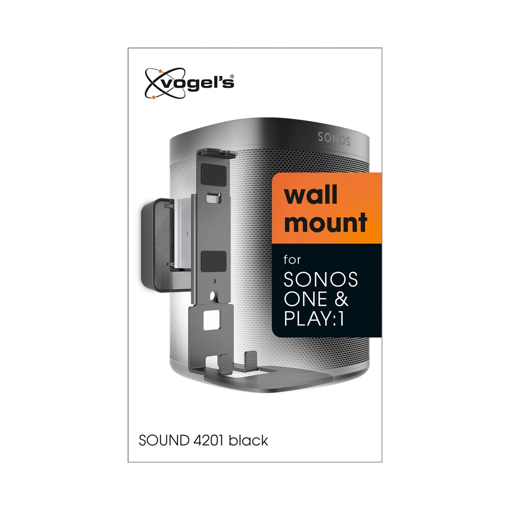 Vogels SOUND 4201 Lautsprecher Wandhalterung für Sonos One (SL) &amp; Play:1 Schwarz