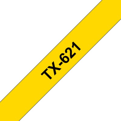auf 5 günstig Kaufen-Brother TX-621 Schriftbandkassette 9mm x 15m schwarz auf gelb. Brother TX-621 Schriftbandkassette 9mm x 15m schwarz auf gelb <![CDATA[• Für beständige, perfekt lesbare Ergebnisse • UV-beständig und wasserfest • 9mm x 15m schwarz auf gelb]]>. 