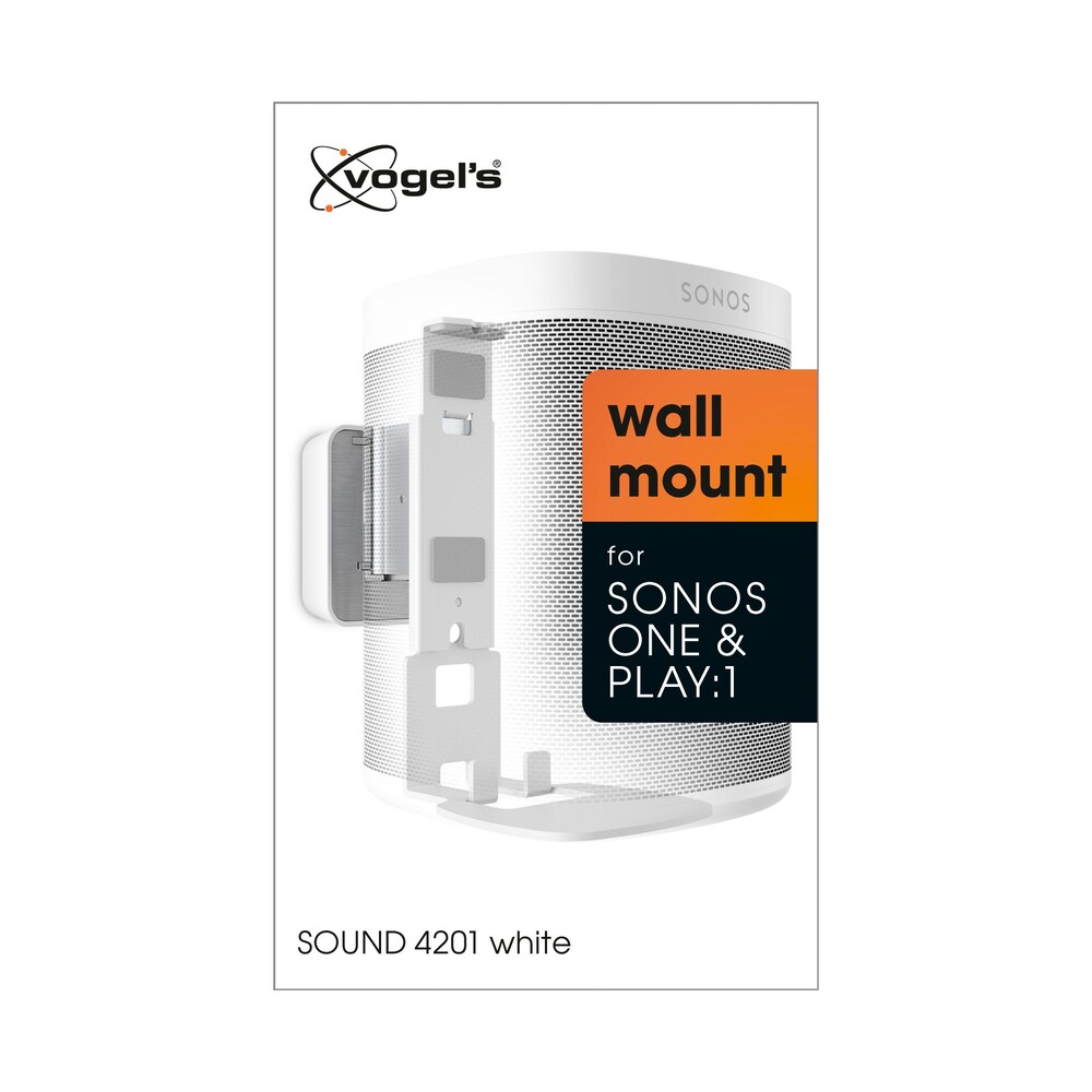 Vogels SOUND 4201 Lautsprecher Wandhalterung für Sonos One (SL) &amp; Play:1 Weiß